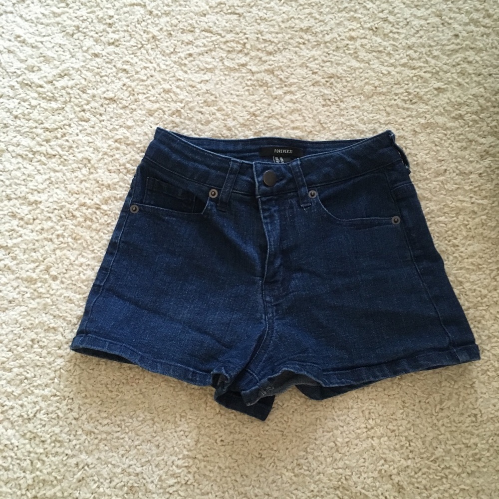 Forever 21 Blue Denim Shorts